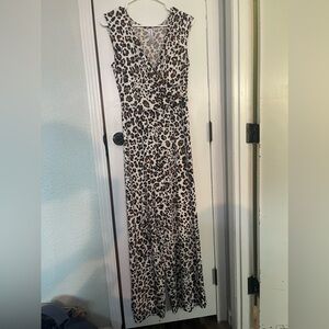 Large women’s romper, cheetah print.